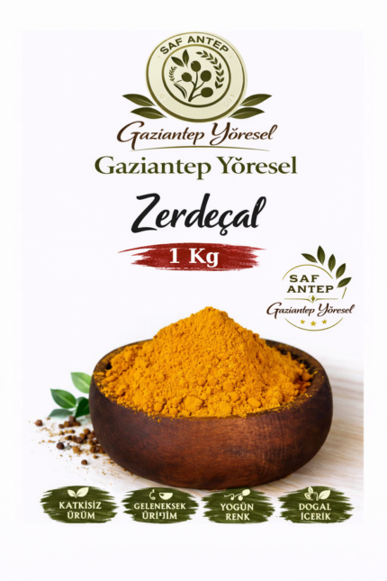 Gaziantep Yöresel Premium Zerdeçal – Doğal, Katkısız & Yoğun Renk